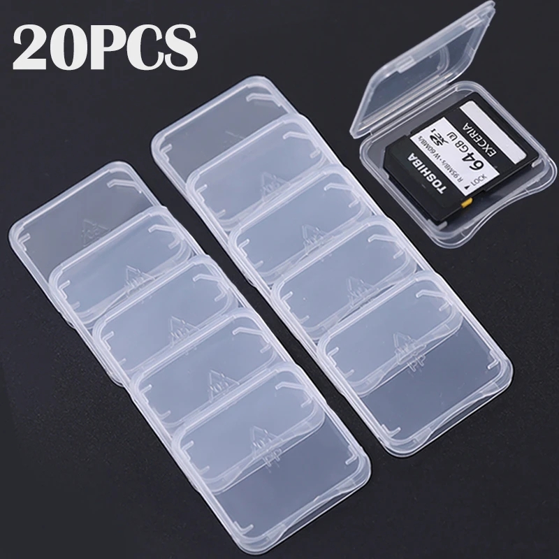 Sim Card Holder Case - 20/10/5/1 Uds. Caja protectora transparente para