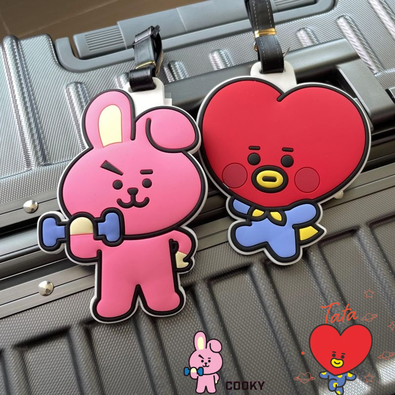 Travel Accessories Gear - Llavero de dibujos animados BT21, lindo
