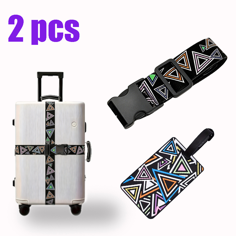 Travel Accessories Gear - Juego de 2 Correas para Equipaje