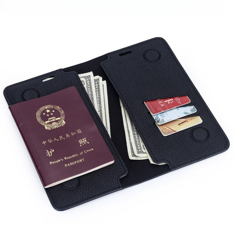 Travel Wallet Slim - Cartera Delgada y Minimalista para Pasaporte,