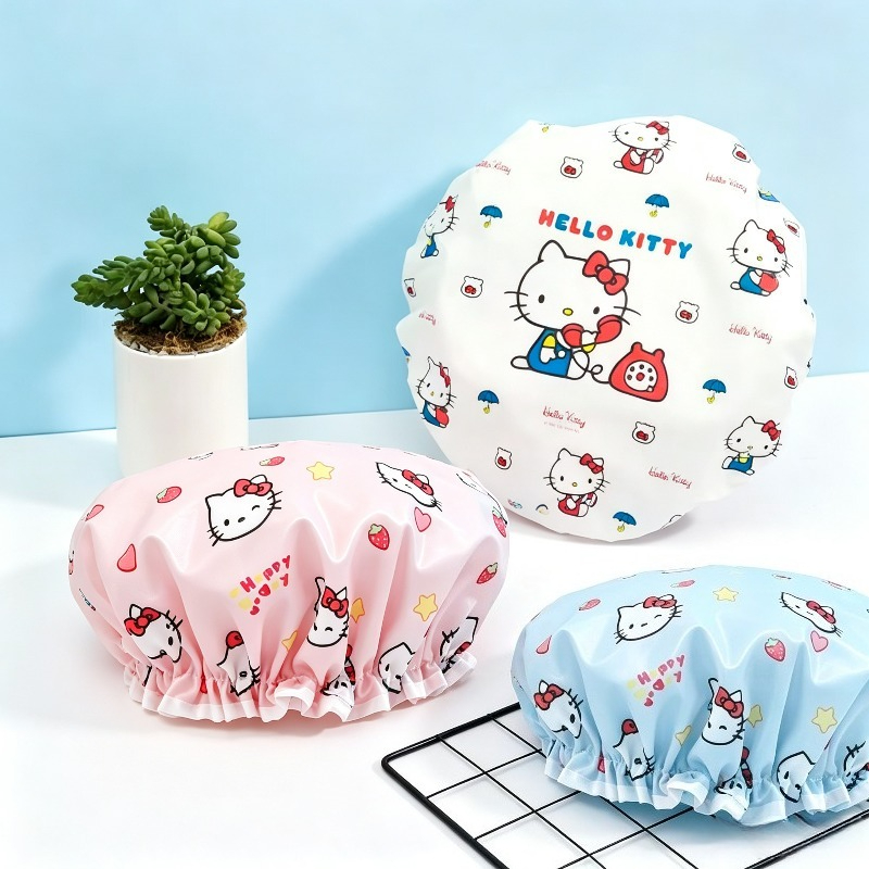 Travel Accessories Japan - Gorro de ducha impermeable de doble