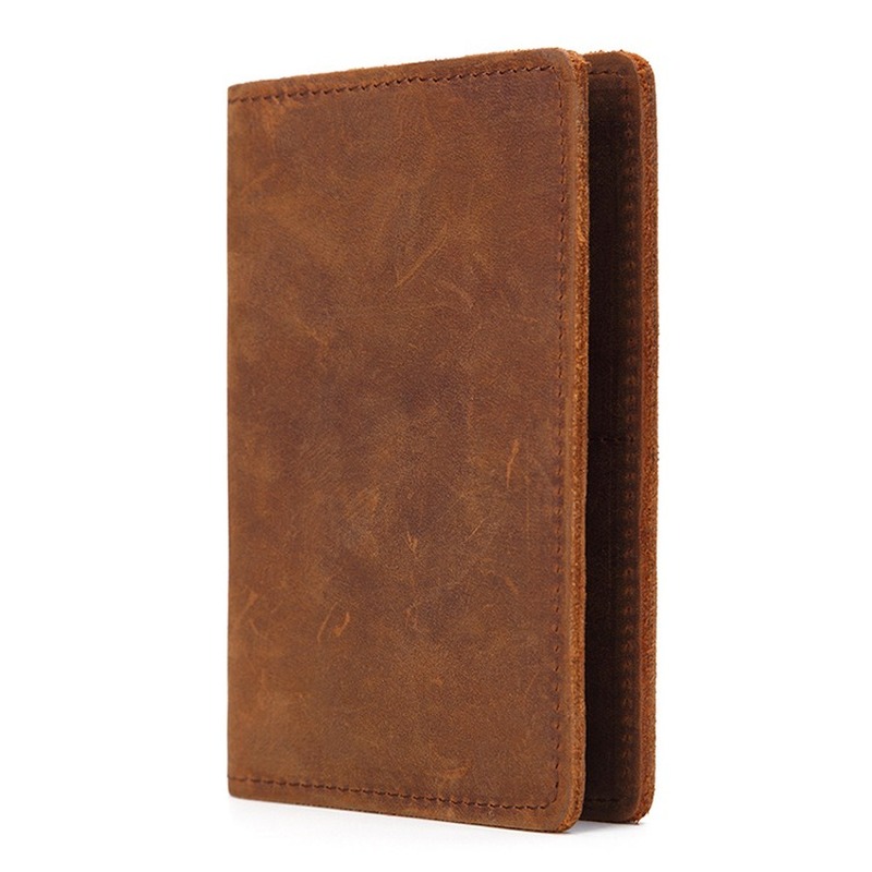 Travel Wallet Slim - Crazy Horse-Funda de pasaporte de cuero