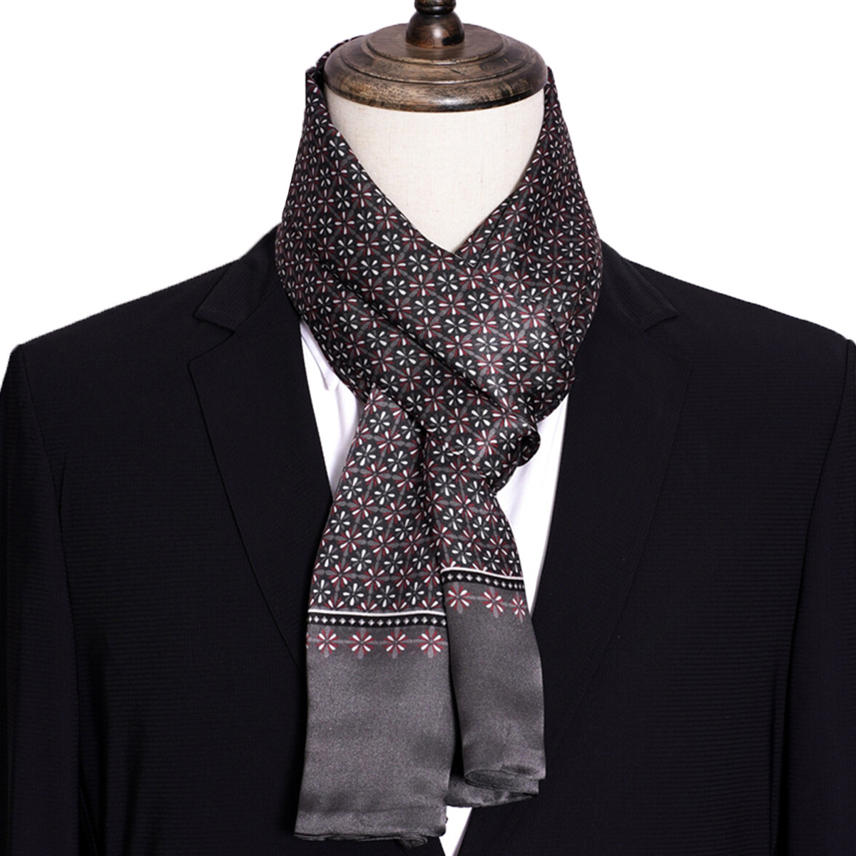 Nueva bufanda de seda a rayas  - Travel Accessories Neck reseña y precio