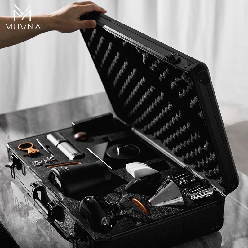 MUVNA Cafetera Portátil de 13  - Travel Accessories Gift Set reseña y precio
