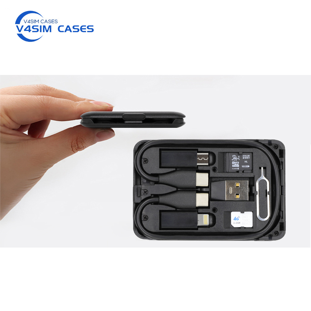 Cargador de cabeza de conversi - Sim Card Holder Case reseña y precio