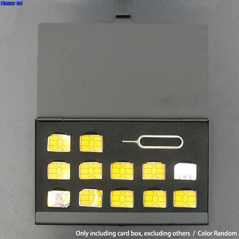 12 ranuras-NANO + 1 ranura-Pin - Sim Card Holder Case reseña y precio