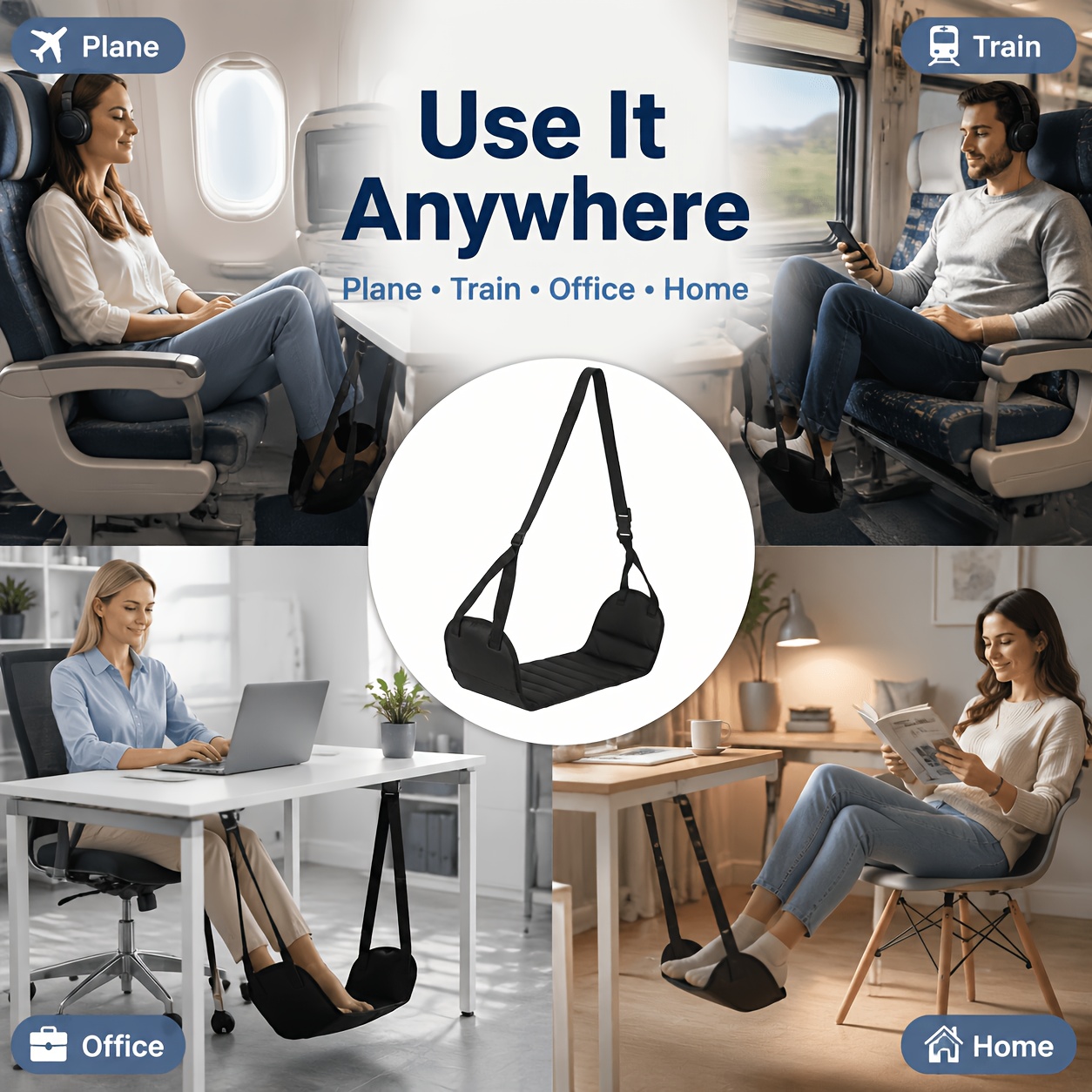 1 unidad de reposapiés ajustab - Travel Accessories For Train reseña y precio