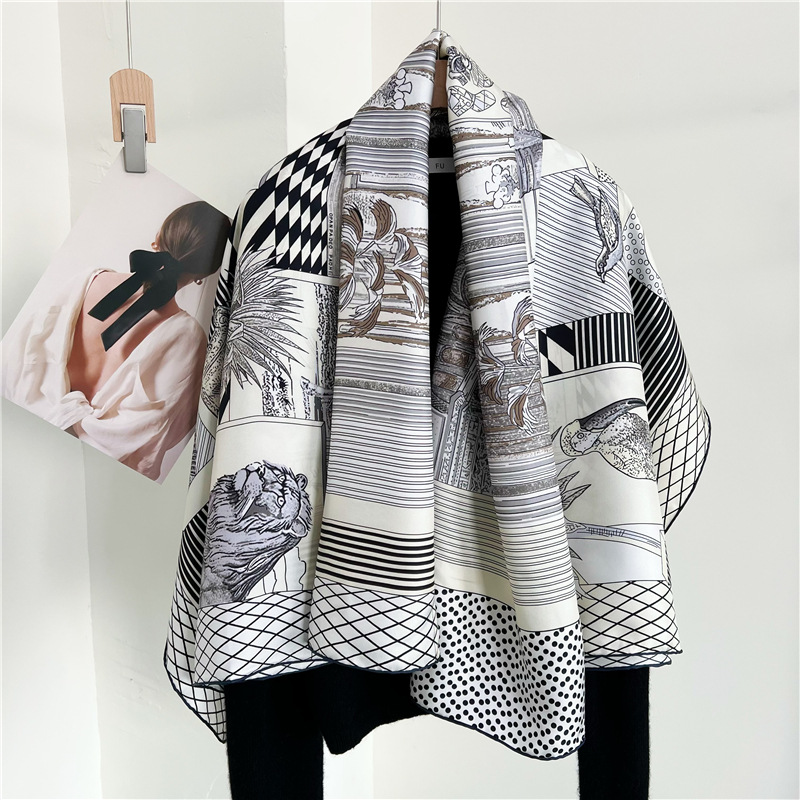 Grandes pañuelos de seda de ma - Travel Accessories Designer reseña y precio