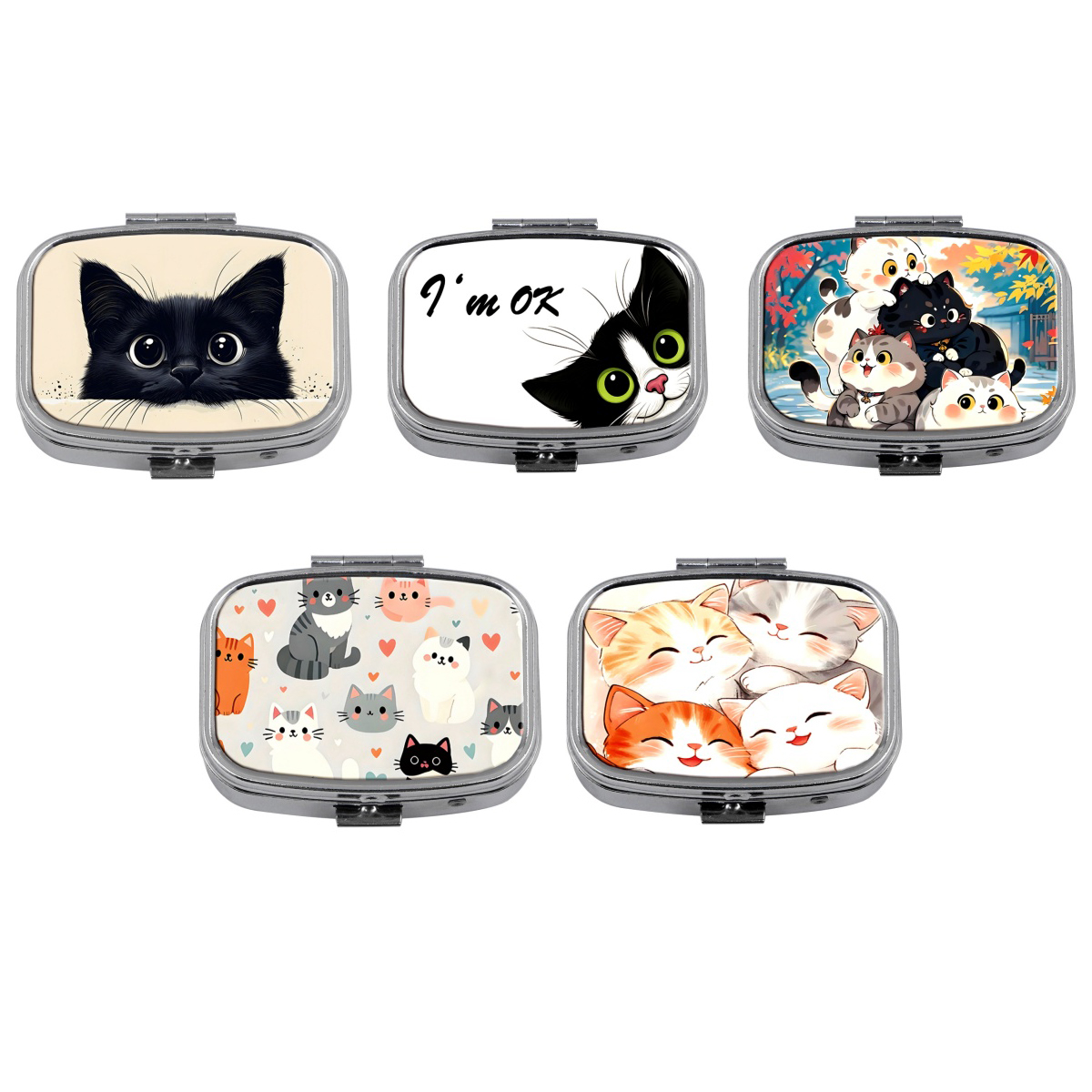 Pastillero de gato bonito, org - Travel Accessories Japan reseña y precio