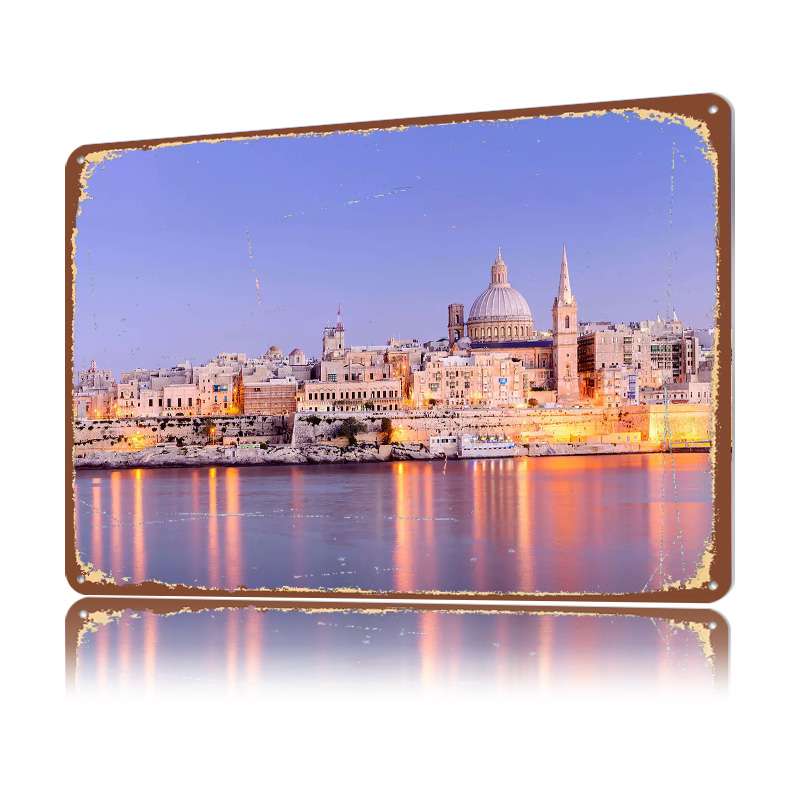 Póster Metálico 3D con Textura - Travel Accessories Malta reseña y precio