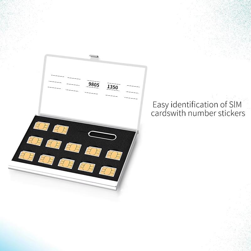 Estuche portátil con compartim - Sim Card Holder Case reseña y precio