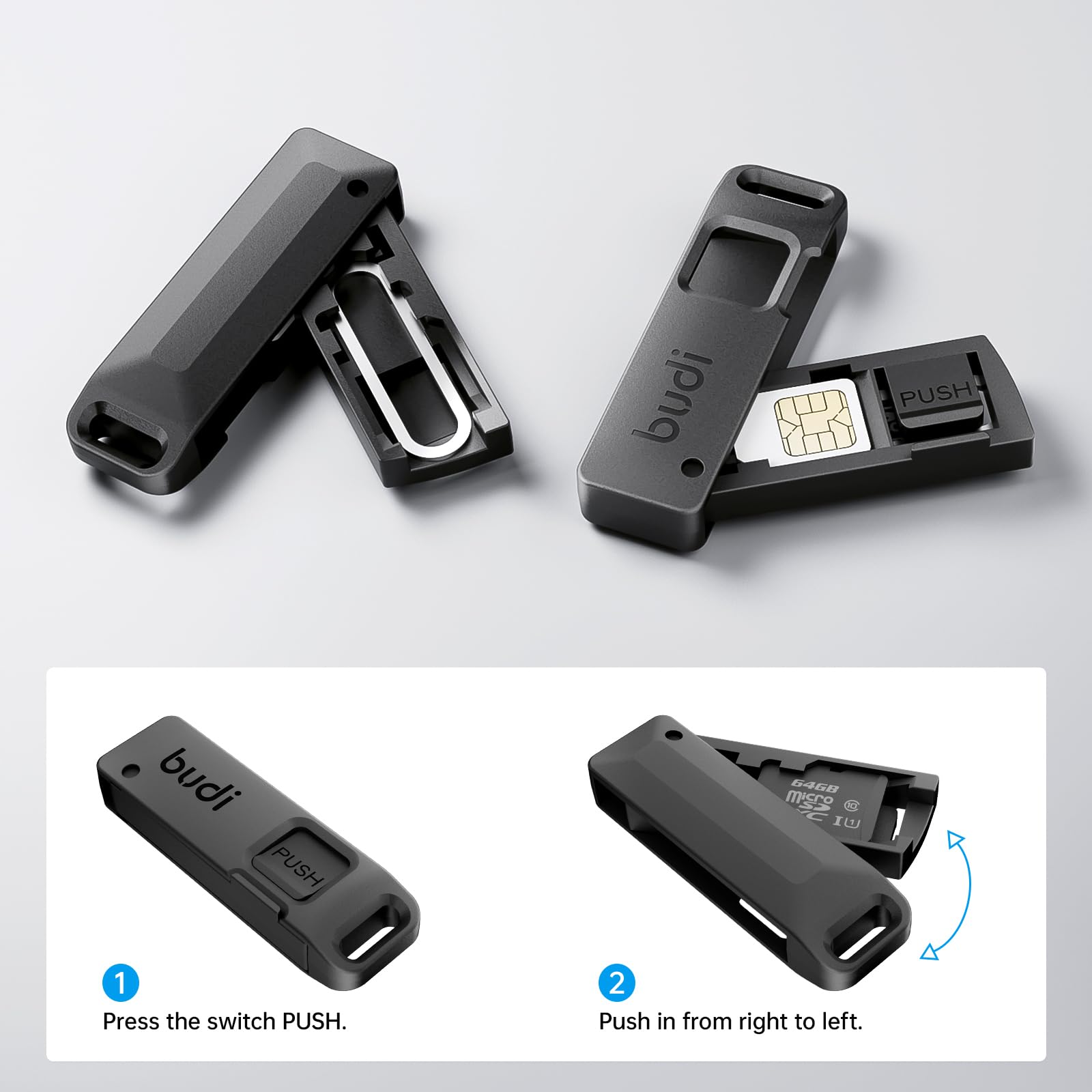 BUDI - Caja de Almacenamiento  - Sim Card Holder Case reseña y precio