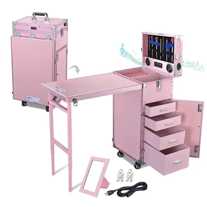 Mesa de manicura rodante, mesa - Travel Accessories For Train reseña y precio