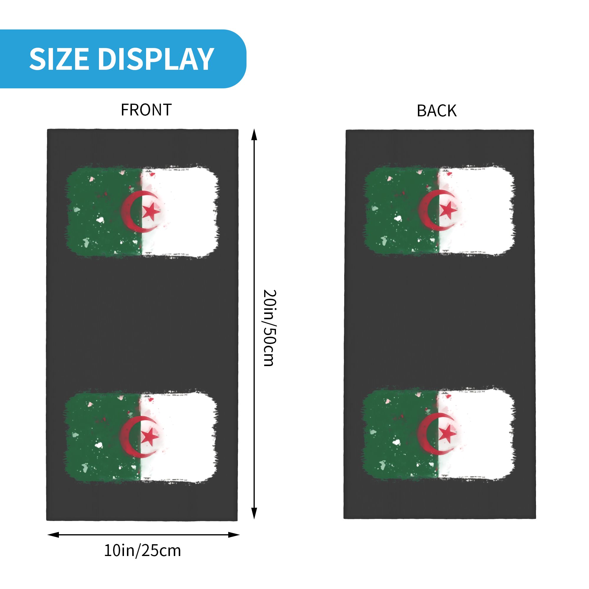 Bandera de Argelia Bandana Ret - Travel Accessories Neck reseña y precio